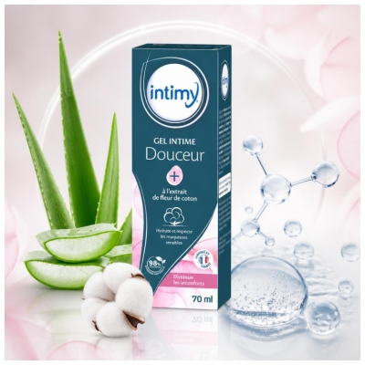 Intimy Gel Intime Douceur+ Extract van Katoenbloem 70 ml