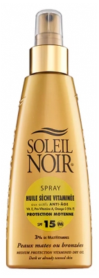 Soleil Noir Tør Olie med Vitaminer SPF15 Spray 150 ml