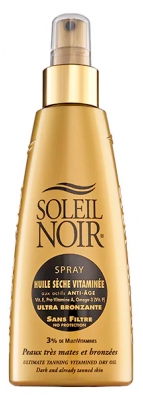 Soleil Noir Vitaminų prisotintas itin įdegį skatinantis aliejus be filtrų purškiklis 150 ml