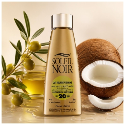 Lapte de Soare Vitamine Soleil Noir Protecție Medie SPF20 150 ml