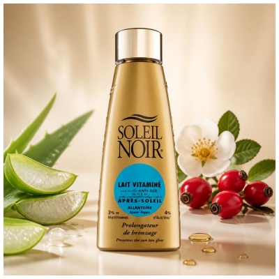 Soleil Noir Lait Vitaminé Après-Soleil Prolongateur de Bronzage 150 ml