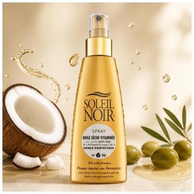 Soleil Noir Vitaminisiertes Trockenöl SPF6 Spray 150 ml