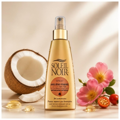 Soleil Noir Intensive Bräunung Vitaminisiertes Trockenöl 4 Spray 150 ml