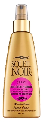 Soleil Noir Huile Sèche Vitaminée SPF50 Spray 150 ml