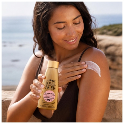 Soleil Noir Multivitaminsko mleko za sončenje z zelo visoko zaščito SPF50+ 150 ml