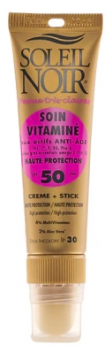 Soleil Noir Soin Vitaminé Crème SPF50 20 ml + Stick SPF30 2 g