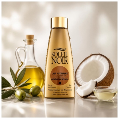Soleil Noir Lait Vitaminé Bronzage Intense 4 150 ml