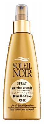 Soleil Noir Torrspray Olja Vitaminiserad Glitterguld 150 ml