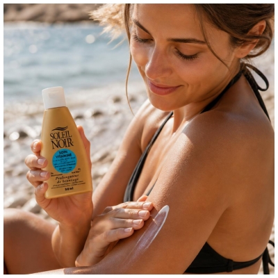 Soleil Noir Soin Vitaminé Après Soleil Hydratant Prolongateur de Bronzage 50 ml