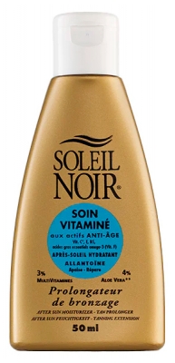 Soleil Noir Soin Vitaminé Après Soleil Hydratant Prolongateur de Bronzage 50 ml