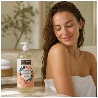 Cattier Gel Doccia All'aloe Vera Fruits des Bois Organic 1 L