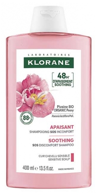 Klorane Lenitivo - Shampoo alla Peonia per Cuoio Capelluto Sensibile 400 ml