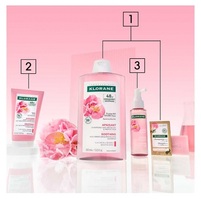 Klorane Apaisant Shampoing Anti-Irritation & Protecteur à la Pivoine 400 ml