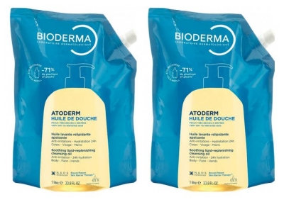 Bioderma Atoderm Eco-Refill Shower Oil 2 x 1 Liter