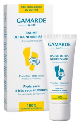 Gamarde Baume Ultra-Nourrissant Pieds Secs à Très Secs et Abîmés Bio 40 ml