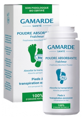 Gamarde Poudre Absorbante Pieds à Transpiration Excessive Bio 35 g