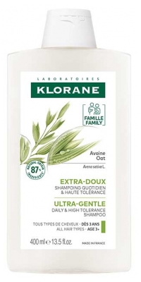 Klorane Ultra-Gentle - All Hair Types Shampoo with Oat Milk 400ml