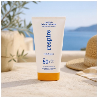 Respire Lait Frais Solaire Hydratant SPF50+ 150 ml