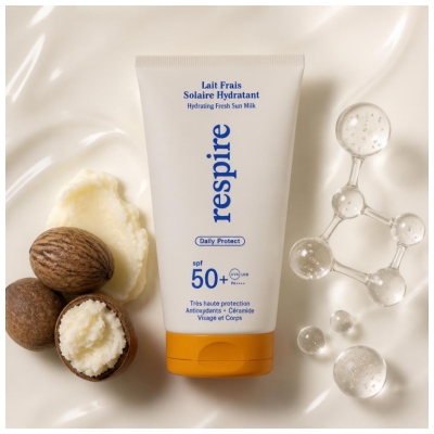Respire Lait Frais Solaire Hydratant SPF50+ 150 ml