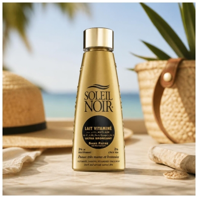 Soleil Noir Vitaminsko Mleko za Ultra Porjavitev Brez Filtra 150 ml