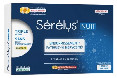 Sérélys Noche 30 Cápsulas Vegetales