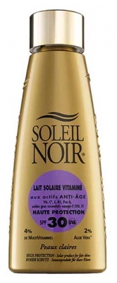 Soleil Noir Lait Solaire Vitaminé Haute Protection SPF30 150 ml