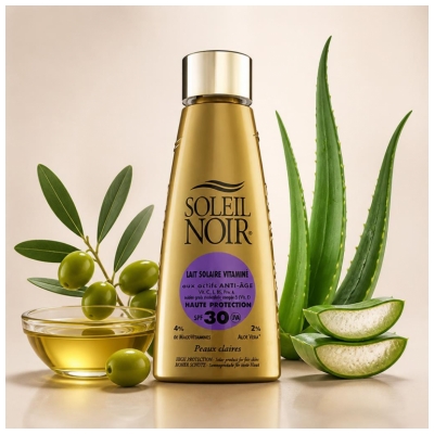 Soleil Noir Lapte de Protecție Solară Vitaminat cu Protecție Ridicată SPF30 150 ml