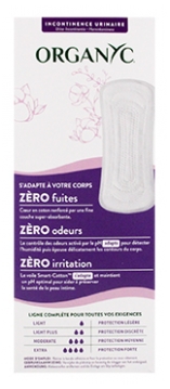 Organyc Incontinence Urinaire Light 24 Protège-Slips Ultra-Fins Bio