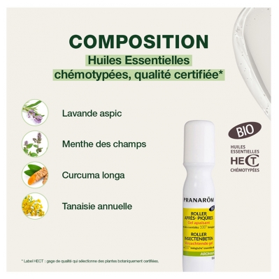 Pranarôm Aromapic Roller Après-Piqûre Effet Froid 15 ml