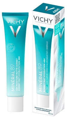 Vichy Minéral 89 Gel Sorbet Mat Hydratation 48H 40 ml