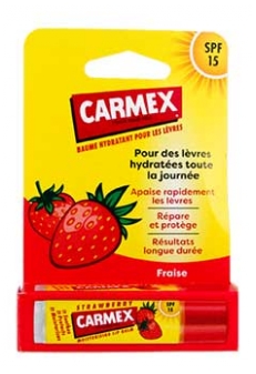Carmex Bálsamo Hidratante Para Labios de Fresa SPF15 4.9 ml