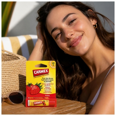 Carmex Baume à Lèvres Hydratant Fraise SPF15 4,25 g