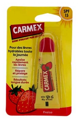 Carmex Strawberry Moisturizing Lip Balm SPF15 Tube 10 g