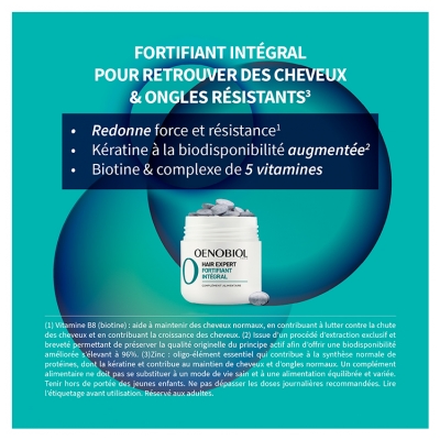 Oenobiol Hair Expert Fortifiant Intégral 60 Comprimés