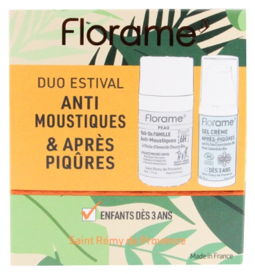 Florame družinski roll-on proti komarjem 50 ml + Bio gel-krema po pikih 30 ml