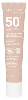 Alphanova Sun Barwiący krem przeciwsłoneczny złocisty SPF50+ Bio 40 g