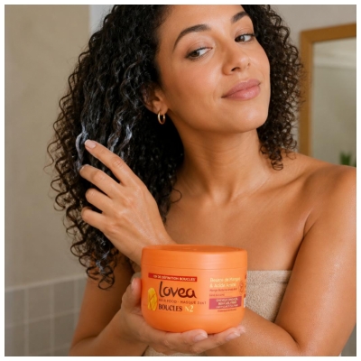 Lovea Hair Food 3in1 Masker Krullen Mangoboter & Aminoacid 390 ml