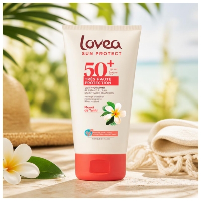 Lovea Sun Protect Feuchtigkeitsspendende Sonnenmilch SPF50+ 150 ml