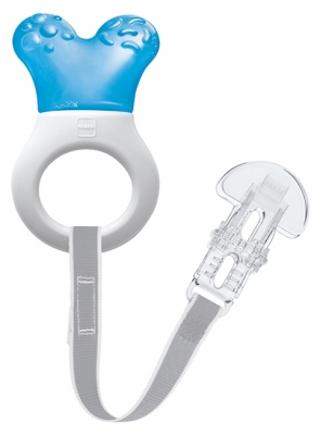 MAM Cooling Teething Ring with Clip 2 Months and + - Colour: Blue