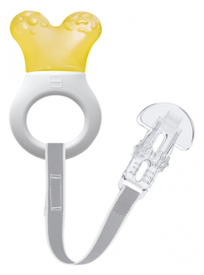 MAM Anneau de Dentition Réfrigérant avec Attache 2 Mois et + - Couleur : Jaune