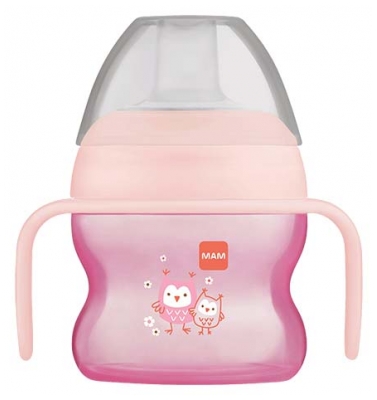 MAM Taza con Boquilla Flexible 150 ml 6 Meses y + - Color: Rosa