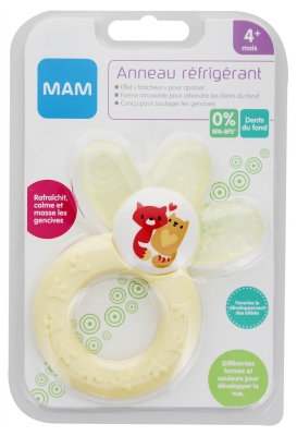 MAM Cooler Teether 4 Months + - Colour: Yellow