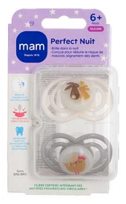 MAM 2 Smoczki Perfect Noc 6 Miesięcy +