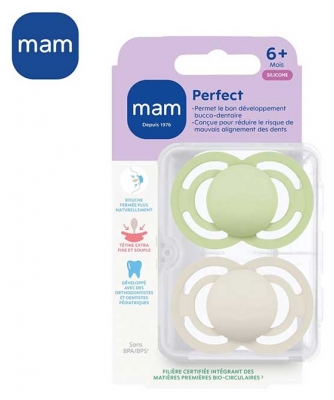 MAM 2 Suzete Perfect Tendance 6 Luni și + - Culoare: Albastru