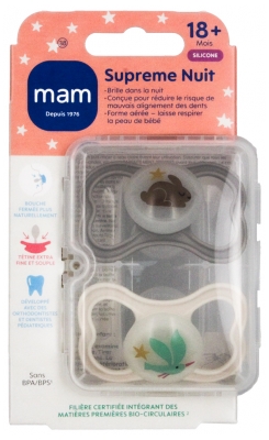 MAM 2 Fopspenen Supreme Nuit 18 Maanden en +