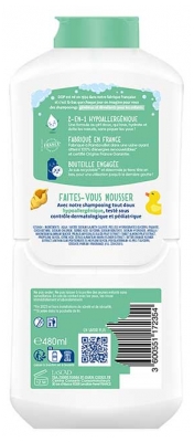 Dop P'tit Dop Shampoing 2en1 Ultra Démêlant Amande Douce 480 ml