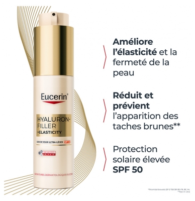 Eucerin Hyaluron-Filler + Elasticity Soin de Jour Ultra-Léger SPF50 50 ml