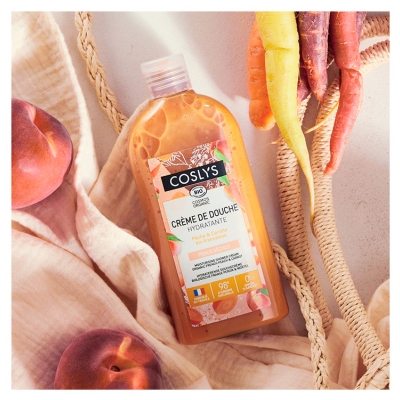 Coslys Fuktgivande Duschkräm Persika & Uppvärderade Ingredienser Bio 250 ml