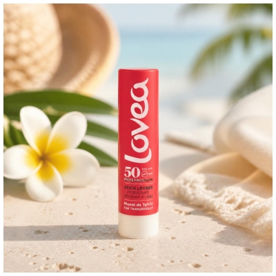 Lovea Läppbalsam Högt Skydd Monoï de Tahiti SPF50 4 g