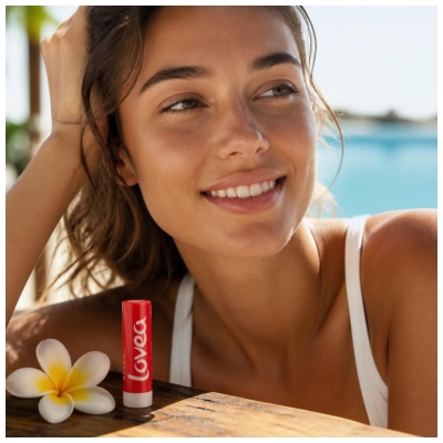 Lovea Lippenpflegestift mit hohem Schutz Monoï de Tahiti SPF50 4 g